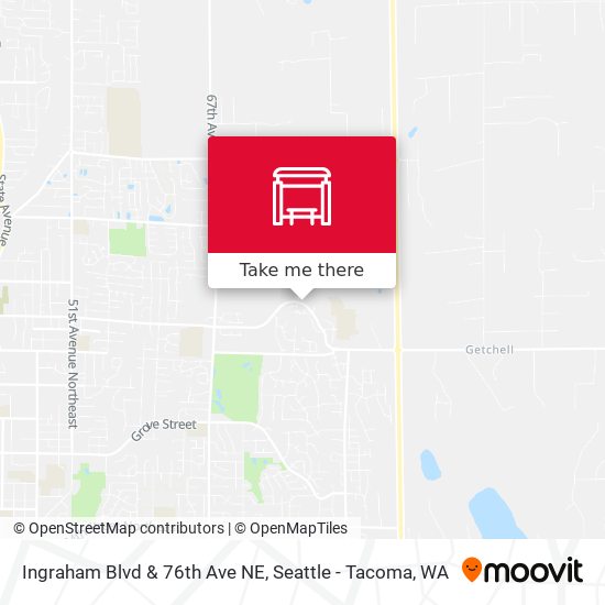 Ingraham Blvd & 76th Ave NE map