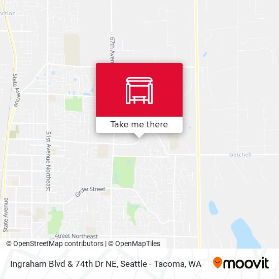Mapa de Ingraham Blvd & 74th Dr NE
