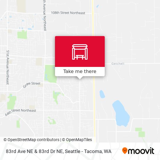 Mapa de 83rd Ave NE & 83rd Dr NE