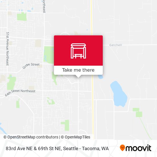 83rd Ave NE & 69th St NE map