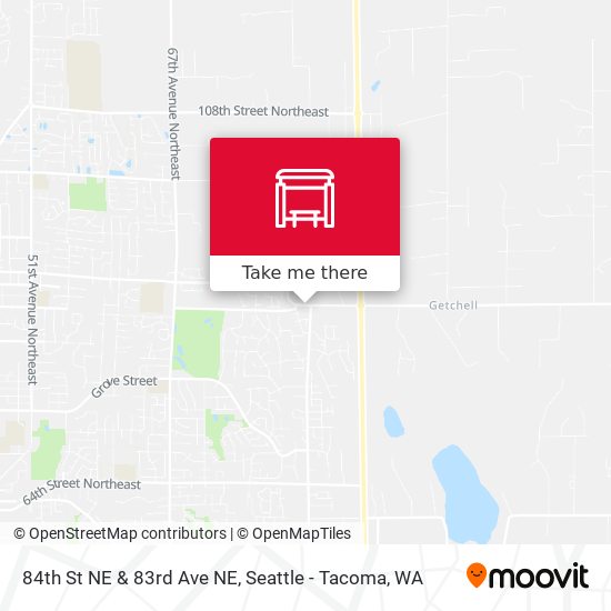 84th St NE & 83rd Ave NE map