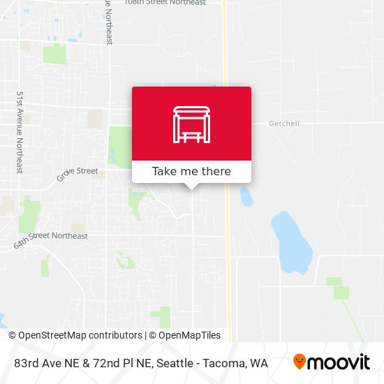 Mapa de 83rd Ave NE & 72nd Pl NE
