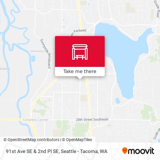 91st Ave SE & 2nd Pl SE map