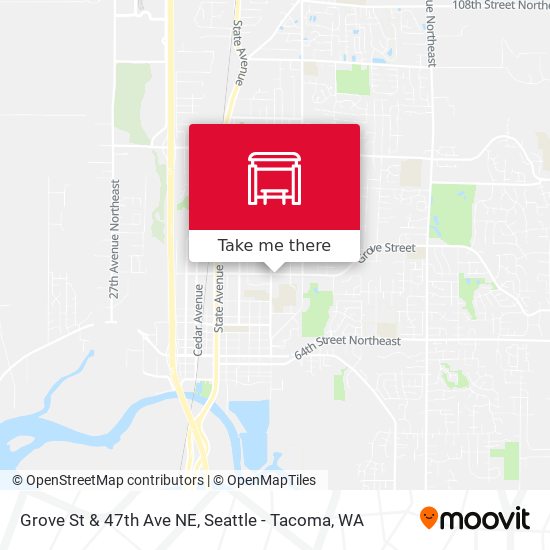 Mapa de Grove St & 47th Ave NE