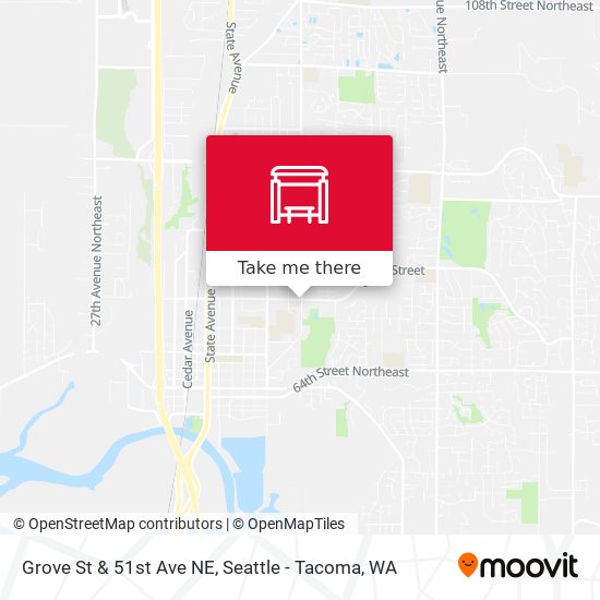 Grove St & 51st Ave NE map