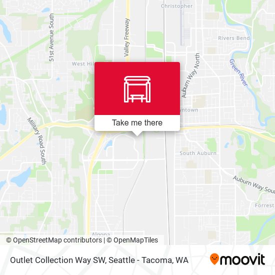 Outlet Collection Way SW map