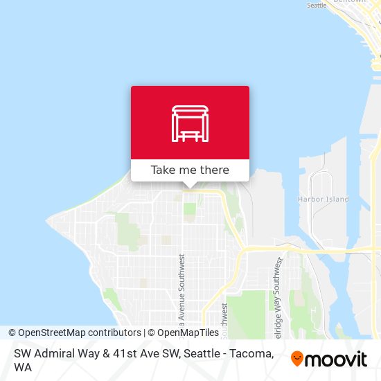 Mapa de SW Admiral Way & 41st Ave SW