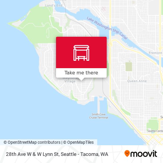 28th Ave W & W Lynn St map