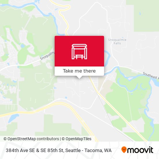 384th Ave SE & SE 85th St map