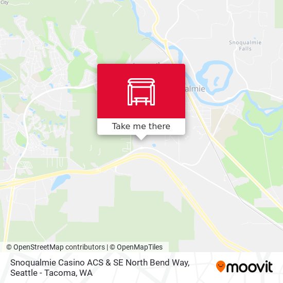 Mapa de Snoqualmie Casino ACS & SE North Bend Way