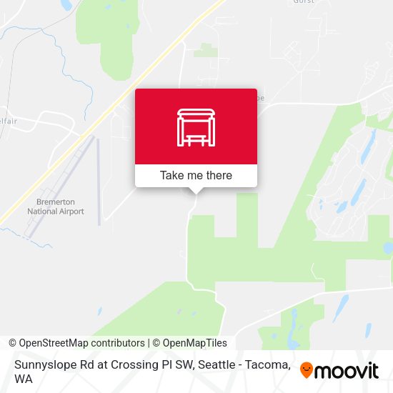 Mapa de Sunnyslope Rd at Crossing Pl SW