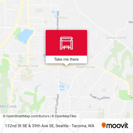 132nd St SE & 39th Ave SE map