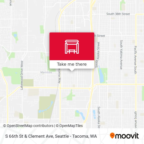 S 66th St & Clement Ave map