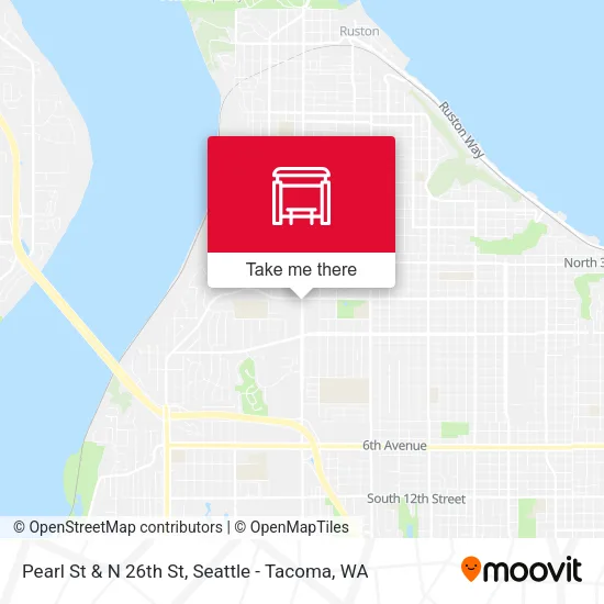 Pearl St & N 26th St map