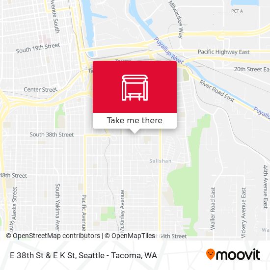 E 38th St & E K St map
