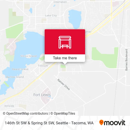 146th St SW & Spring St SW map