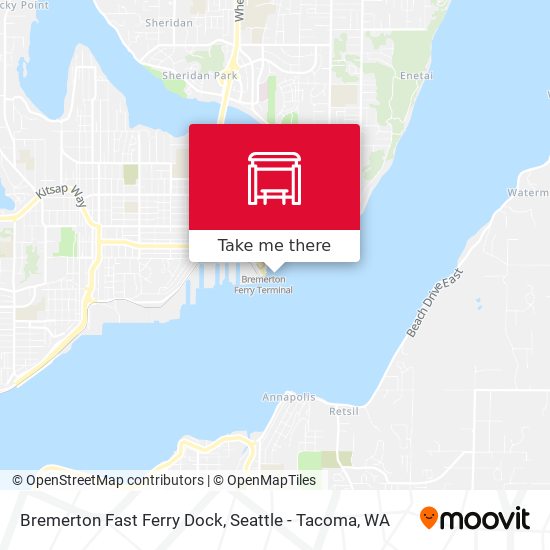 Bremerton Fast Ferry Dock map
