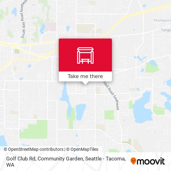 Golf Club Rd, Community Garden map