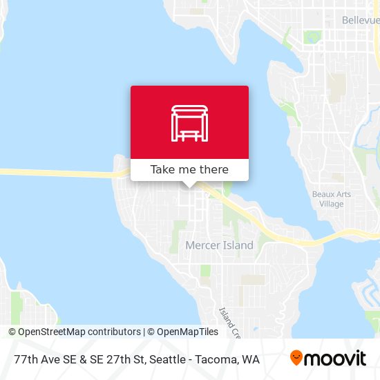77th Ave SE & SE 27th St map