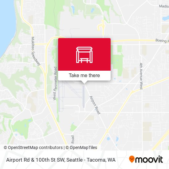 Airport Rd & 100th St SW map