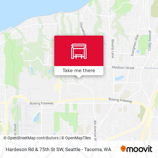 Hardeson Rd & 75th St SW map