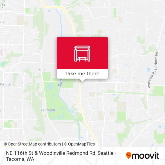 Mapa de NE 116th St & Woodinville Redmond Rd