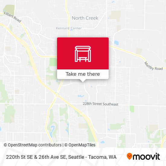 220th St SE & 26th Ave SE map