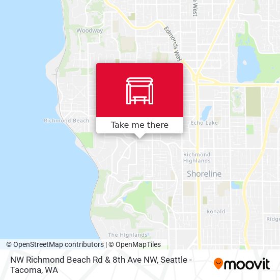 NW Richmond Beach Rd & 8th Ave NW map