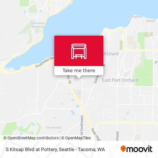 Mapa de S Kitsap Blvd at Pottery