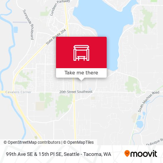 Mapa de 99th Ave SE & 15th Pl SE