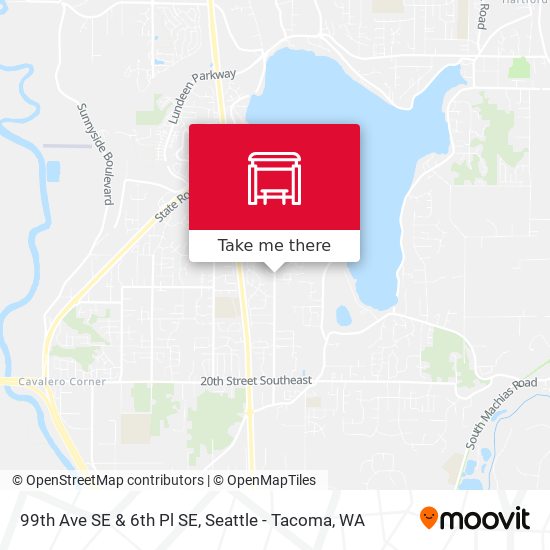 99th Ave SE & 6th Pl SE map