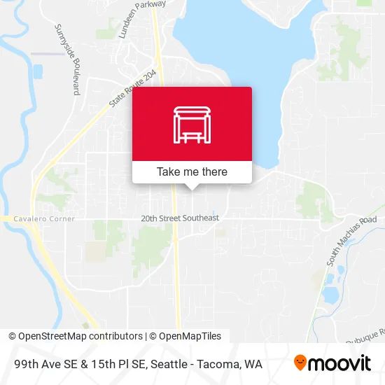 Mapa de 99th Ave SE & 15th Pl SE