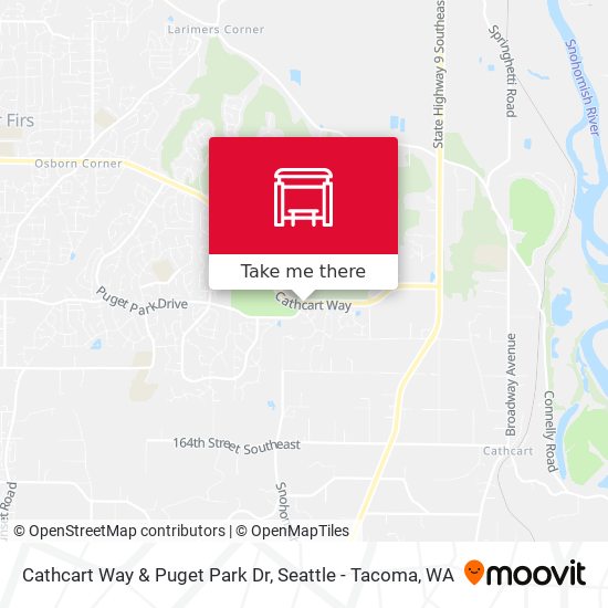 Mapa de Cathcart Way & Puget Park Dr