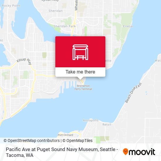 Pacific Ave at Puget Sound Navy Museum map