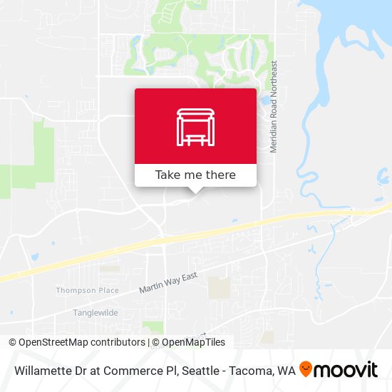 Willamette Dr at Commerce Pl map