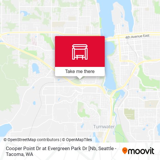 Cooper Point Dr at Evergreen Park Dr [Nb map