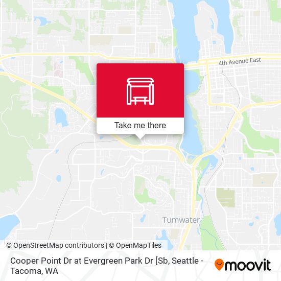 Cooper Point Dr at Evergreen Park Dr [Sb map