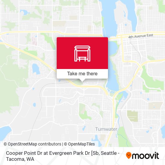 Mapa de Cooper Point Dr at Evergreen Park Dr [Sb