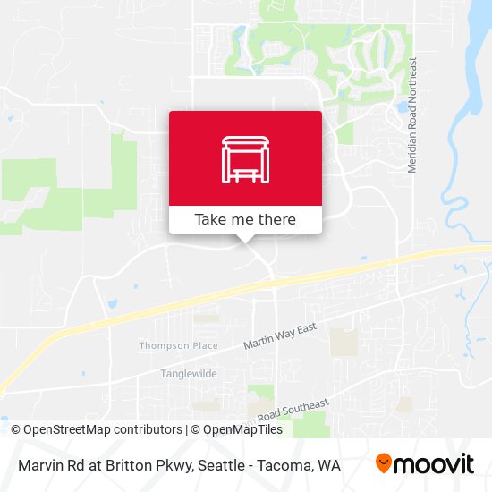 Marvin Rd at Britton Pkwy map