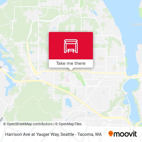 Harrison Ave at Yauger Way map