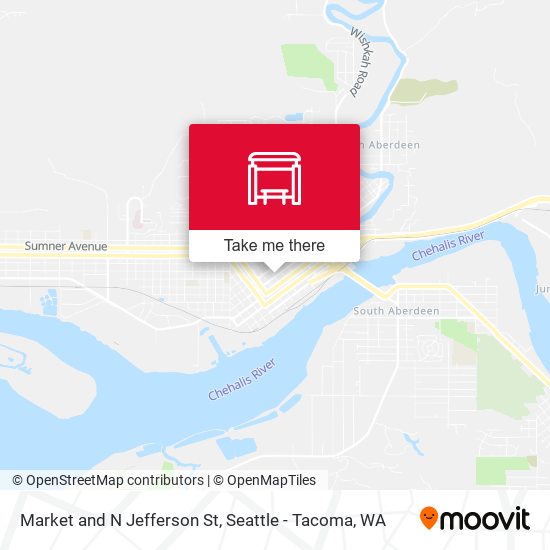 Market and N Jefferson St map