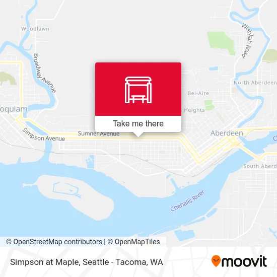 Simpson at Maple map