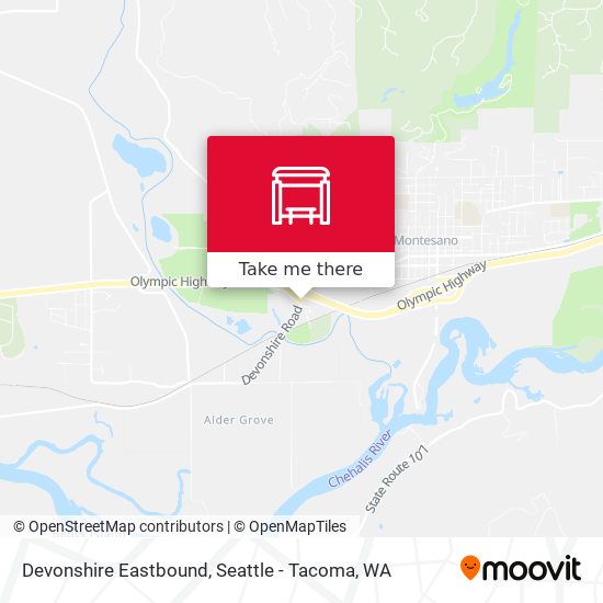 Mapa de Devonshire Eastbound