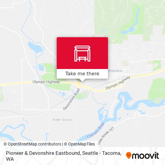 Mapa de Pioneer & Devonshire Eastbound