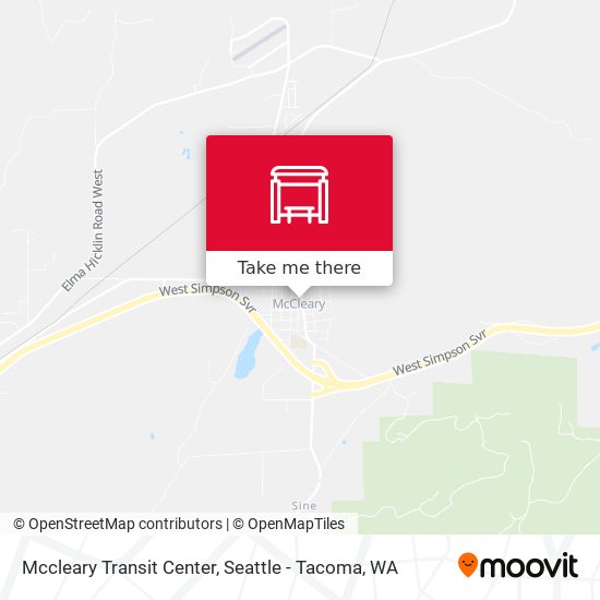 Mccleary Transit Center map