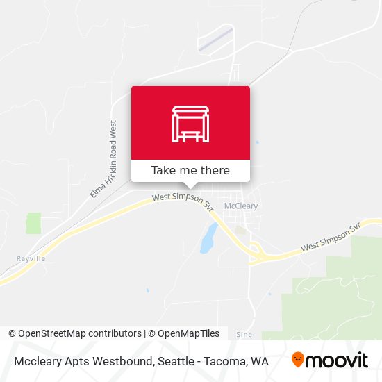 Mccleary Apts Westbound map