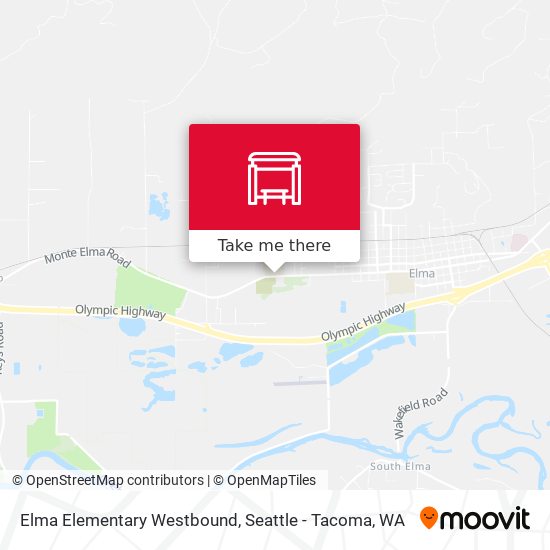 Elma Elementary Westbound map