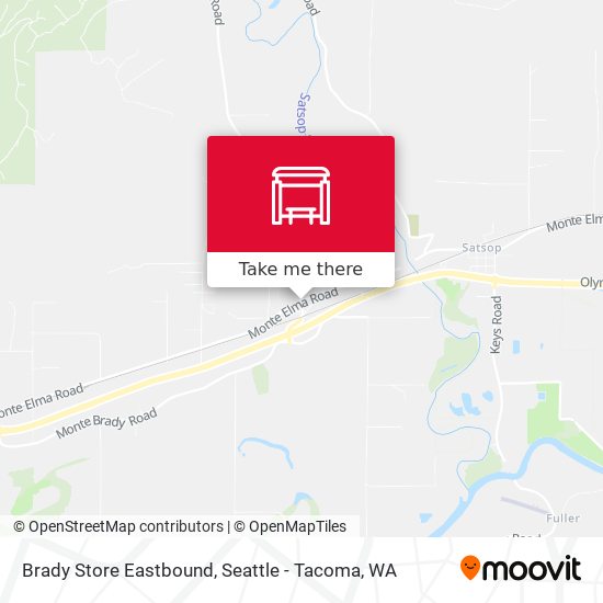 Brady Store Eastbound map