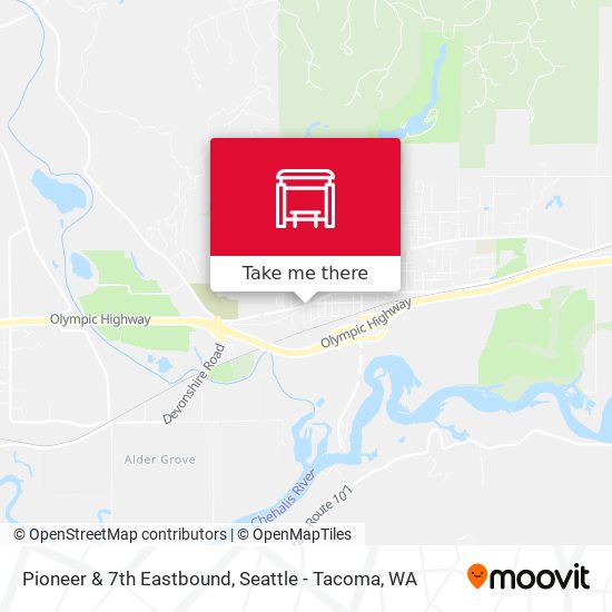Pioneer & 7th Eastbound map