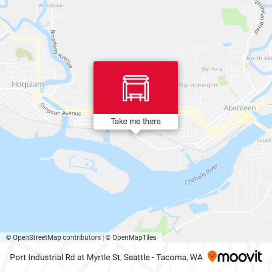 Port Industrial Rd at Myrtle St map
